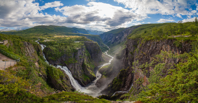 Voringfossen Waterfall In Norway