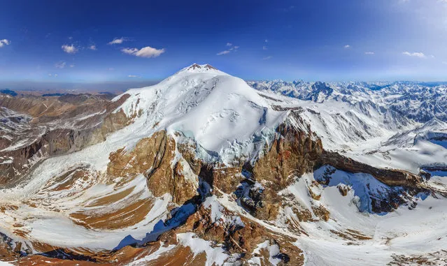 Elbrus Stratovolcano, Russia. (Photo by Airpano/Caters News)