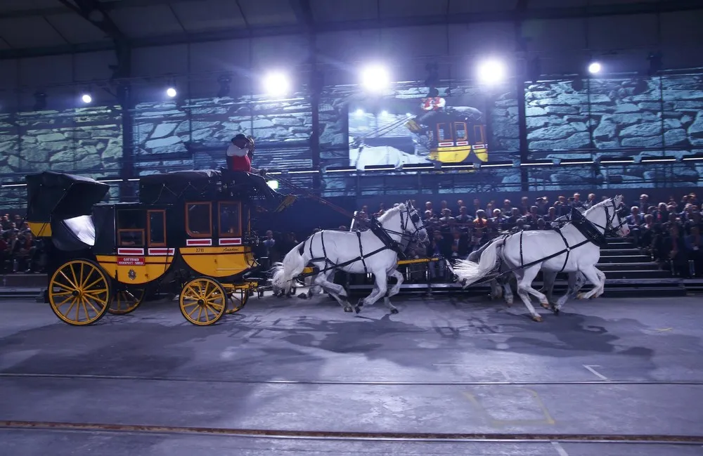 Bizarre Stage Show Opens 35-Mile Rail Tunnel under Swiss Alps