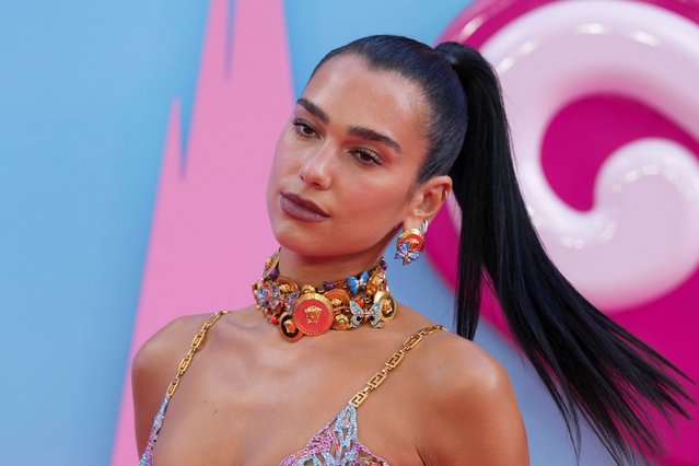 English-Albanian singer and songwriter Dua Lipa attends the European premiere of “Barbie” in London, Britain on July 12, 2023. (Photo by Maja Smiejkowska/Reuters)