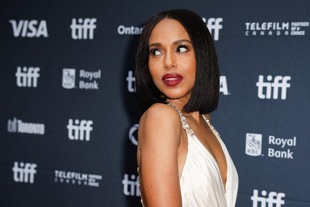Cast member Kerry Washington poses on the red carpet for “Wake Up Dead Man: A Knives Out Mystery” as the Toronto International Film Festival (TIFF) returns for its 50th edition in Toronto, Ontario, Canada, on September 6, 2025. (Photo by Carlos Osorio/Reuters)