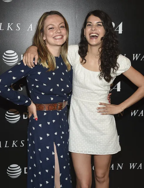Actors Emily Meade, left, and Sofia Black-D'Elia attend a special screening of “Woman Walks Ahead” at The Whitby Hotel on Tuesday, June 26, 2018, in New York. (Photo by Evan Agostini/Invision/AP Photo)