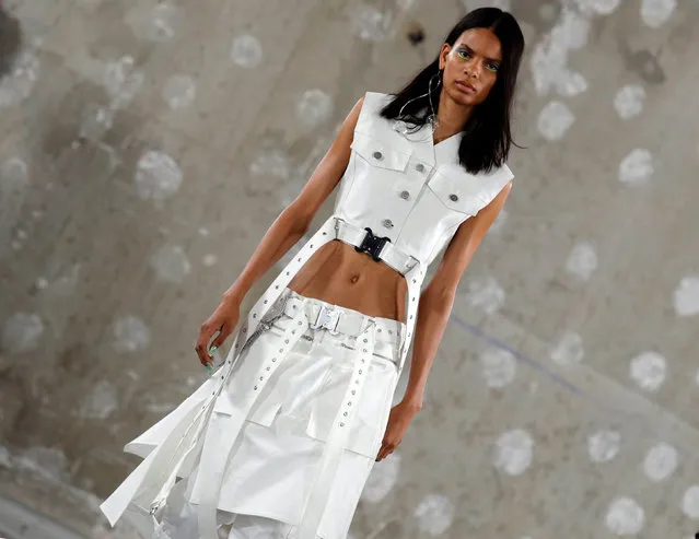 A model presents a creation by designer 1017 Alyx 9sm as part of their Spring/Summer 2019 collection show during Men's Fashion Week in Paris, France, June 24, 2018. (Photo by Philippe Wojazer/Reuters)