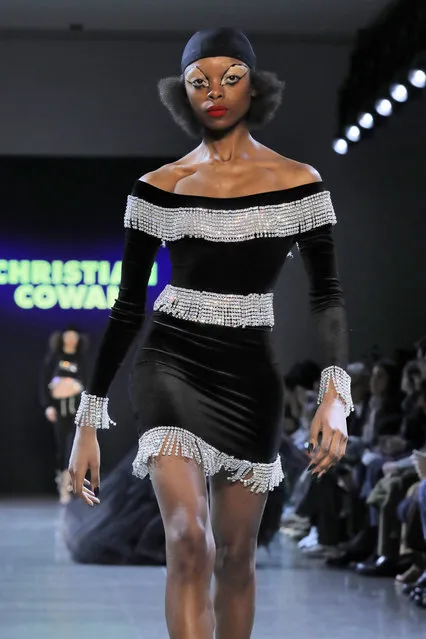 The Christian Cowan collection is modeled during Fashion Week in New York, Tuesday, February 12, 2019. (Photo by Richard Drew/AP Photo)