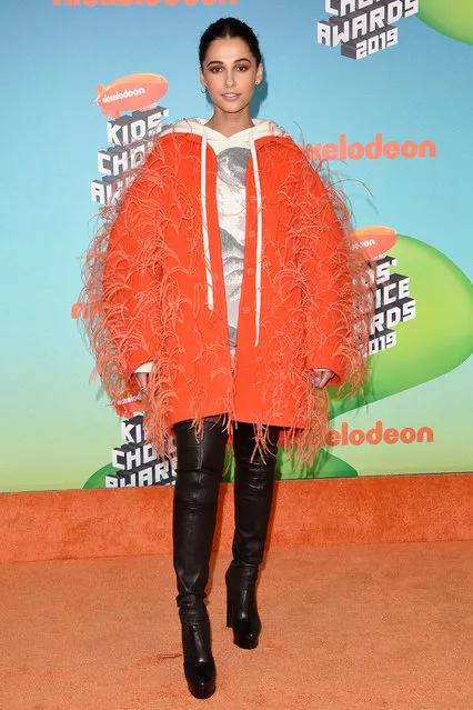 Naomi Scott attends Nickelodeon's 2019 Kids' Choice Awards at Galen Center on March 23, 2019 in Los Angeles, California. (Photo by Axelle/Bauer-Griffin/FilmMagic)