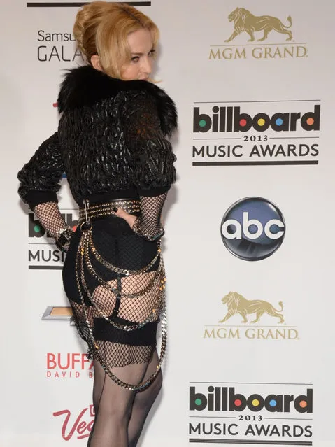 Madonna poses in the press room during the 2013 Billboard Music Awards at the MGM Grand in Las Vegas, Nevada, May 19, 2013. (Photo by Robyn Beck/AFP Photo)