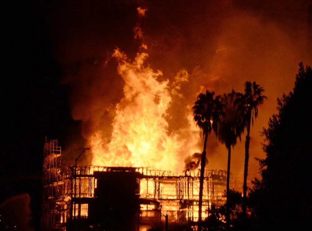 A Massive Fire in Los Angeles