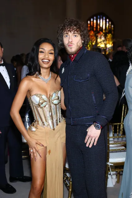 (L-R) American actress Yara Shahidi and American rapper Jack Harlow attend The 2023 Met Gala Celebrating “Karl Lagerfeld: A Line Of Beauty” at The Metropolitan Museum of Art on May 01, 2023 in New York City. (Photo by Arturo Holmes/MG23/Getty Images for The Met Museum/Vogue)