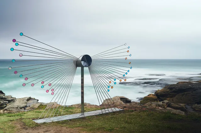 Flight by Rhiannon West is seen as part of Sculpture By The Sea at Tamarama Beach on October 19, 2018 in Sydney, Australia. (Photo by Noel McLaughlin/The Guardian)