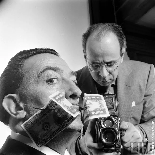 Phillipe Halsman Looks At Salvador Dali, 1954. Photo by Philippe Halsman