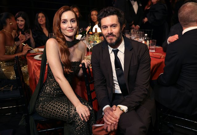 Leighton Meester and Adam Brody at the 31st Screen Actors Guild Awards held at Shrine Auditorium and Expo Hall on February 23, 2025 in Los Angeles, California. (Photo by Jay L. Clendenin/Rex Features/Shutterstock)