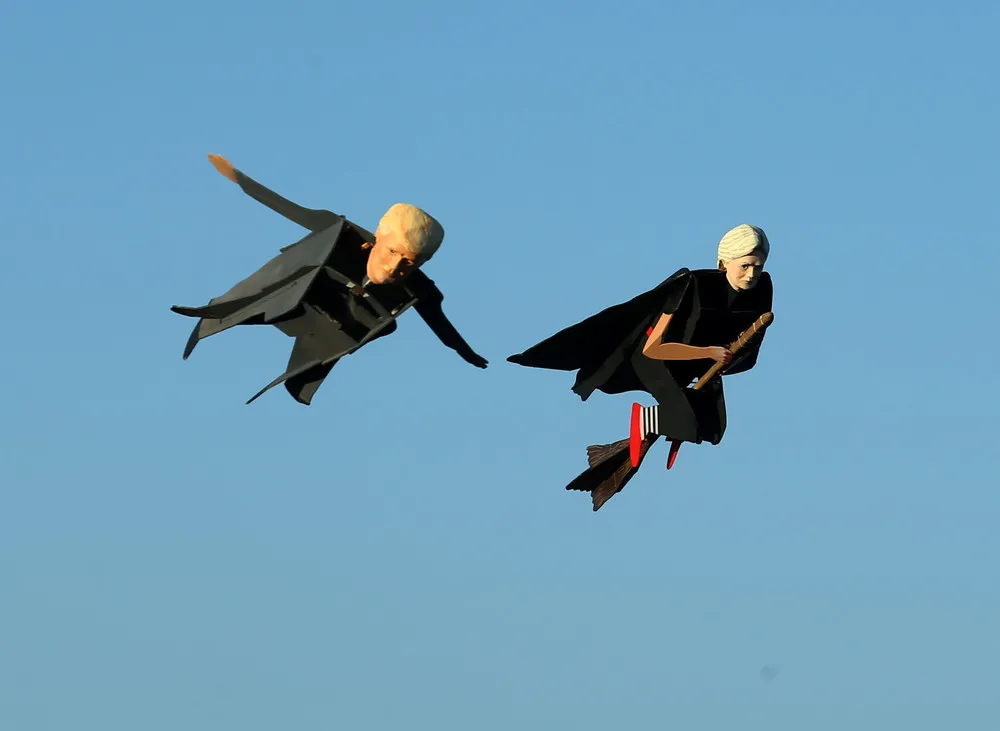 Trump and Clinton Flying High