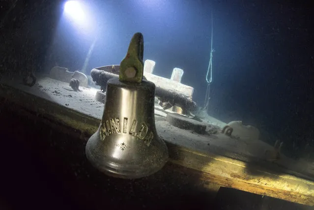 The ship looks almost exactly the same as it did the day it sunk beneath the waves in 1911. (Photo by Becky Kagan Schott/Caters News Agency)