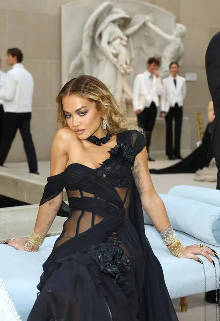 British singer-songwriter Rita Ora attends The 2023 Met Gala Celebrating “Karl Lagerfeld: A Line Of Beauty” at The Metropolitan Museum of Art on May 01, 2023 in New York City. (Photo by Arturo Holmes/MG23/Getty Images for The Met Museum/Vogue)