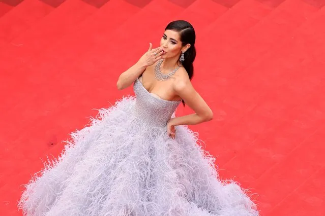 Travel vlogger and fashion influencer Stephania Morales arrives for the screening of “Killers of the Flower Moon” during the 76th annual Cannes Film Festival, in Cannes, France, 20 May 2023. The festival runs from 16 to 27 May. (Photo by Mike Coppola/EPA)