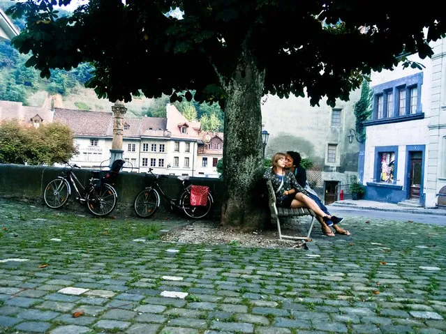 “A Date in Fairytale Town”. A romantic couple enjoying the peace and calmness of the fairytale town of Fribourg.  Location: Fribourg, Switzerland. (Photo and caption by Erol Can Ün/National Geographic Traveler Photo Contest)