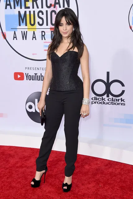 Camila Cabello arrives at the American Music Awards on Tuesday, October 9, 2018, at the Microsoft Theater in Los Angeles. (Photo by Jordan Strauss/Invision/AP Photo)