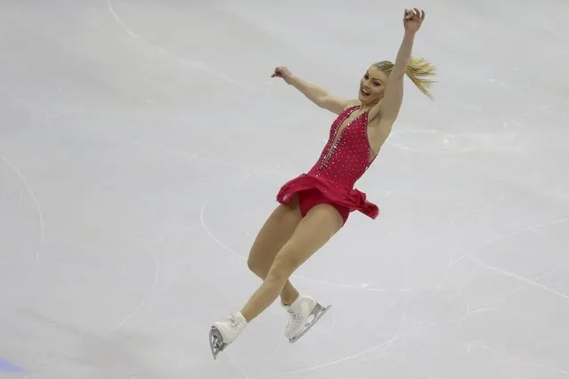 Joshi Helgesson of Sweden performs during the ladies short program at the ISU European Figure Skating Championship in Bratislava, Slovakia, January 27, 2016. (Photo by David W. Cerny/Reuters)