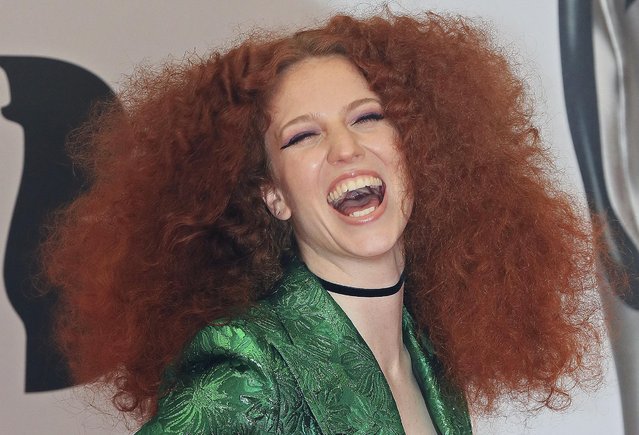 British singer and songwriter Jess Glynne arrives for the BRIT Awards at the O2 arena in London, Britain, February 24, 2016. (Photo by Paul Hackett/Reuters)