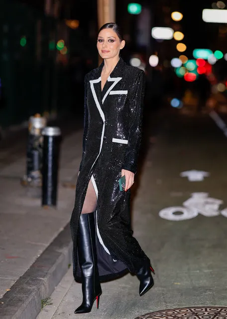 Olivia Palermo is seen attending L'AGENCE pre fashion week presentation on February 08, 2024 in New York City.  (Photo by Rachpoot/Bauer-Griffin/GC Images)