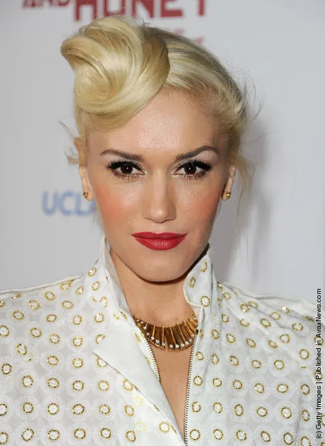 Singer Gwen Stefani arrives at the premiere of FilmDistrict's In the Land of Blood and Honey held at ArcLight Cinemas