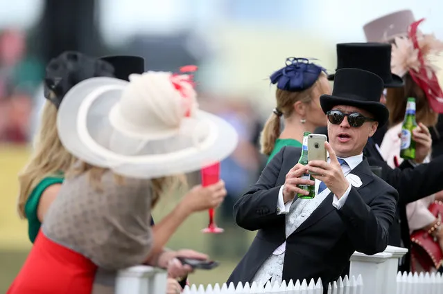 Racegoers during day one of Royal Ascot at Ascot Racecourse on June 19, 2018 in Ascot, United Kingdom. (Photo by Nigel French/PA Images via Getty Images)