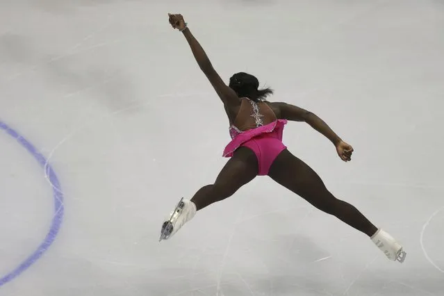 Mae Berenice Meite of France performs during the ladies short program at the ISU European Figure Skating Championship in Bratislava, Slovakia, January 27, 2016. (Photo by David W. Cerny/Reuters)