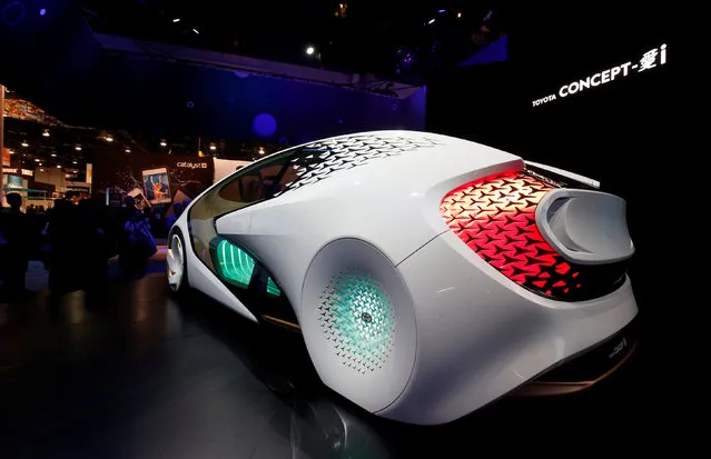A Toyota Concept-i is displayed during the 2017 CES in Las Vegas, Nevada January 5, 2017. (Photo by Steve Marcus/Reuters)