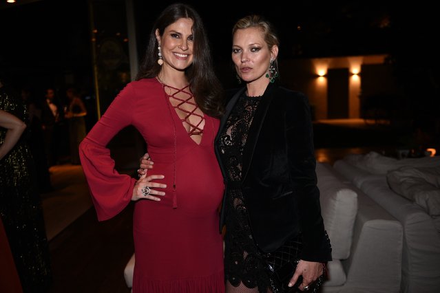 Sabrina Gasperin and Kate Moss attend at 2016 amfAR Inspiration Gala Sao Paulo on April 15, 2016 in Sao Paulo, Brazil. (Photo by Fernanda Calfat/Getty Images)