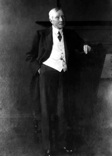 John D. Rockefeller, Sr., American industrialist and philanthropist in Cleveland, Nov. 1911. (Photo by AP Photo)