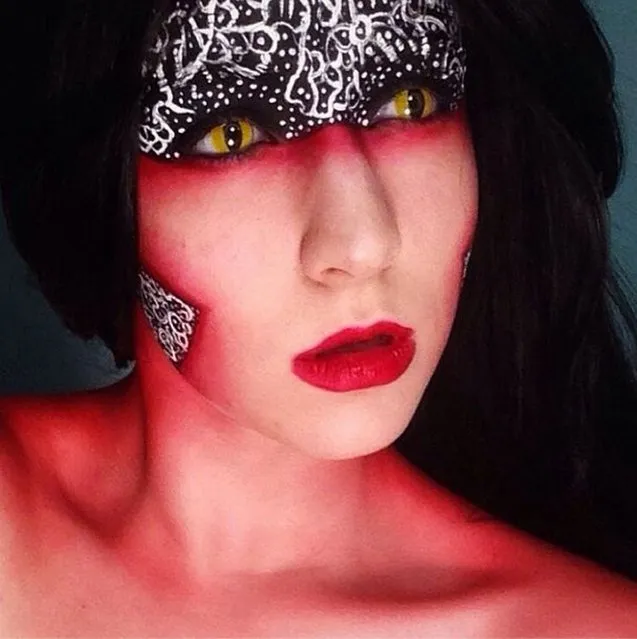Stephanie Fernandez's mind-blowing make-up art. (Photo by Instagram.com)