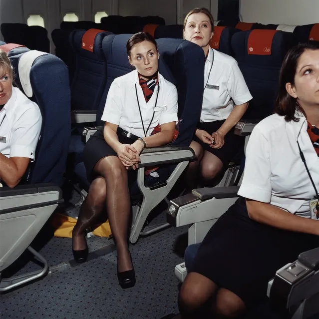 British Airways flight attendants, 2005. (Photo by Brian Finke/The Washington Post)