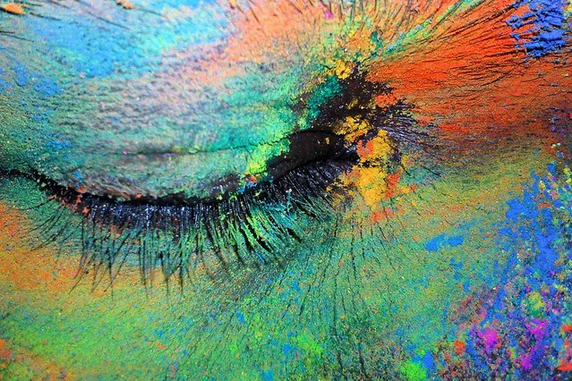 This close-up image – of a Holi Festival celebrant in Vrindivan, India, coated in neon-colored powder – was submitted to National Geographic’s Your Shot in the last week of March. On April 1 we published it on our Daily News site, along with seven other bright scenes captured during the Hindu spring Festival of Colors. (Photo by Tinto Alencherry/National Geographic)