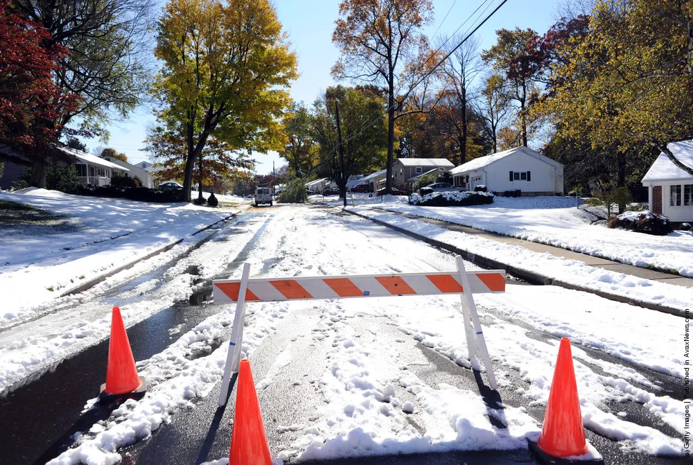 October Snowstorm Hits The Northeast