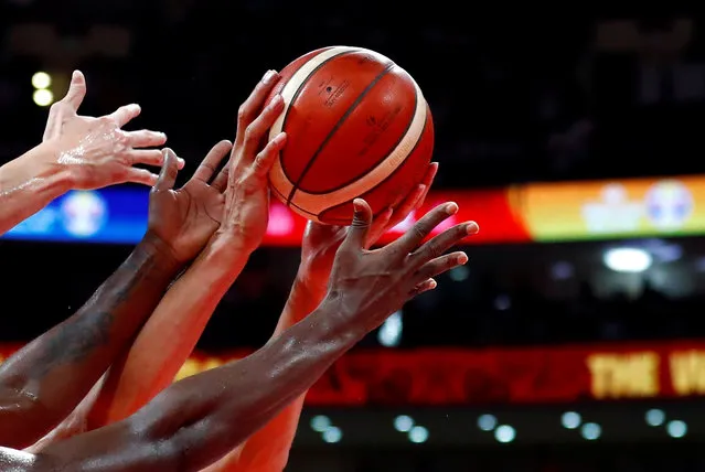 General view during First Round Group A basketball game Ivory Coast v China in the FIBA Basketball World Cup at the Wukesong Arena in Beijing, China on August 31, 2019. (Photo by Thomas Peter/Reuters)