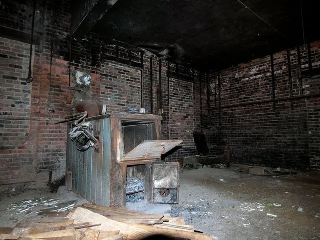The furnace. (Photo by Johnny Joo/Caters News)
