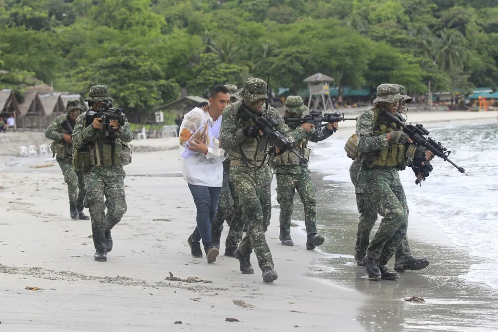 Elite Unit of the Philippine Marines in Action