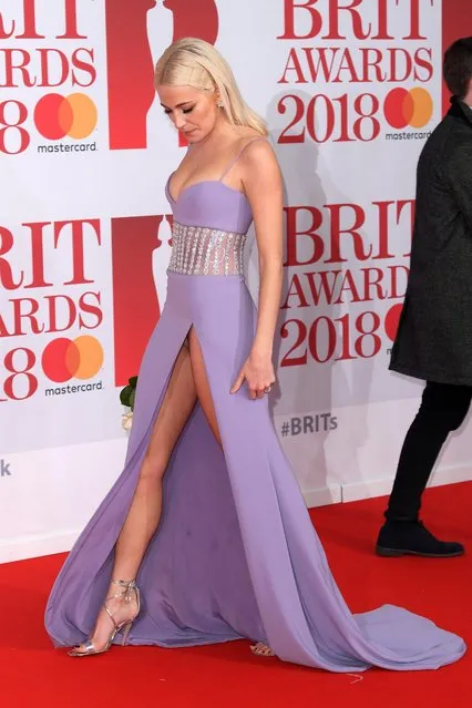 Pixie Lott attends The BRIT Awards 2018 held at The O2 Arena on February 21, 2018 in London, England. (Photo by David Fisher/Rex Features/Shutterstock)