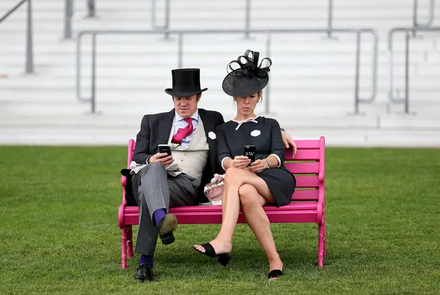 Racegoers during day one of Royal Ascot at Ascot Racecourse on June 19, 2018 in Ascot, United Kingdom. (Photo by Nigel French/PA Images via Getty Images)