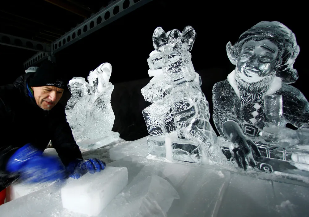 Snow and Ice Sculpture Festival in Mainz