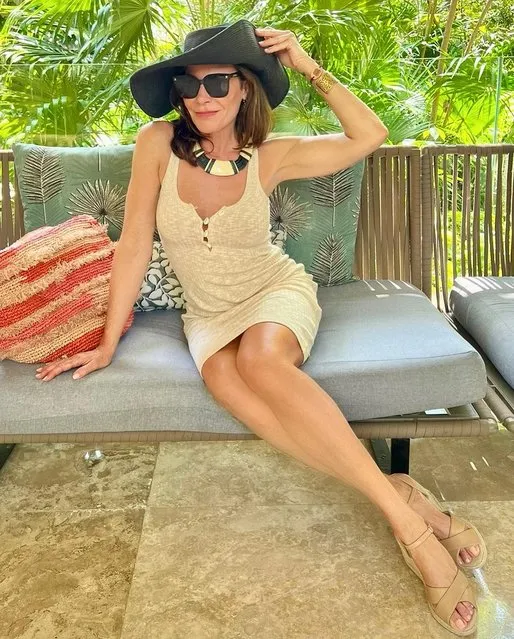 American TV personality Luann de Lesseps is “servin” on vacation in the second decade of July 2023. (Photo by countessluann/Instagram)