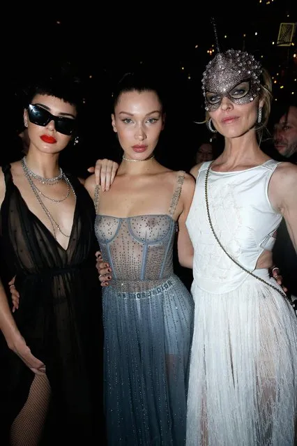 Kendall Jenner, Bella Hadid and Eva Herzigova attend the Christian Dior Haute Couture Spring Summer 2017 Bal Masque as part of Paris Fashion Week on January 23, 2017 in Paris, France. (Photo by Bertrand Rindoff Petroff/Getty Images for Dior)