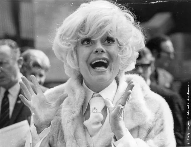 1970: Carol Channing the American actress, arrives in London for a four-week season at London's Drury Lane Theatre