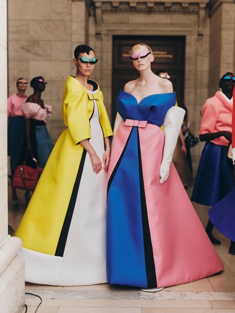 Backstage at the Marc Jacobs Fall 2024 at the New York Public Library on July 1, 2024 in New York, New York. (Photo by Kelly Taub/WWD via Getty Images)