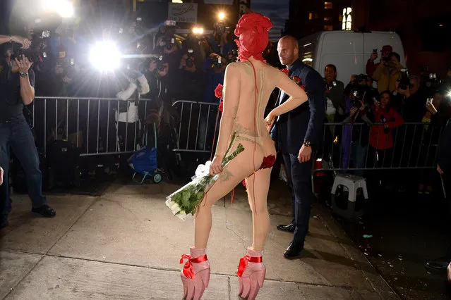 Lady Gaga arrives at Roseland Ballroom on March 28, 2014 in New York City. (Photo by Theo Wargo/Getty Images)