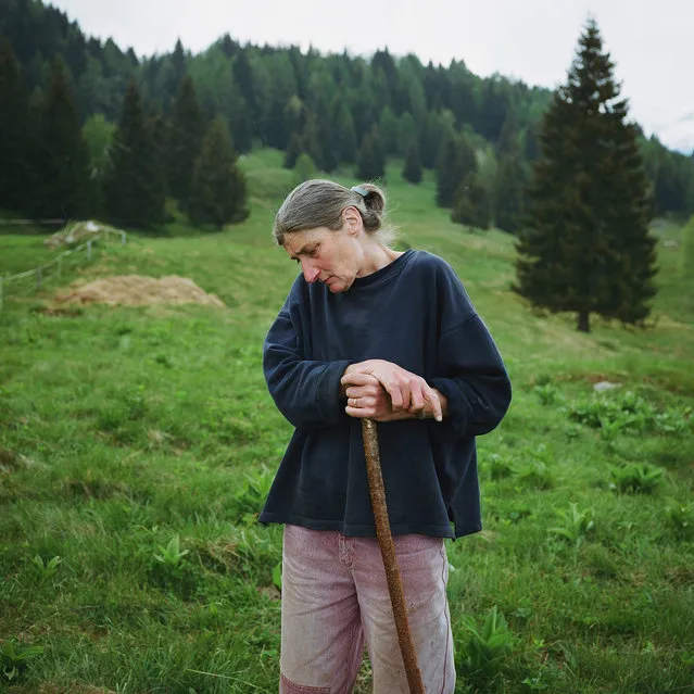This woman from Germany moved with her husband to Switzerland 20 years ago to escape a city lifestyle. They are now completely self-sufficient, farming their own food. She was a literature and philosophy professor prior to moving to Switzerland. (Photo by Antoine Bruy)