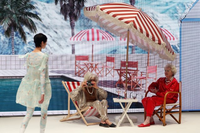 Models present creations from the Fiorucci Fall/Winter 2025 collection during Fashion Week in Milan, Italy, on March 1, 2025. (Photo by Claudia Greco/Reuters)