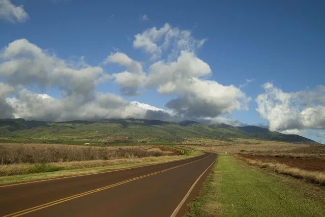 A road leads to the west Maui mountains in Lahaina, Maui, Hawaii July 30, 2015. (Photo by Marco Garcia/Reuters)