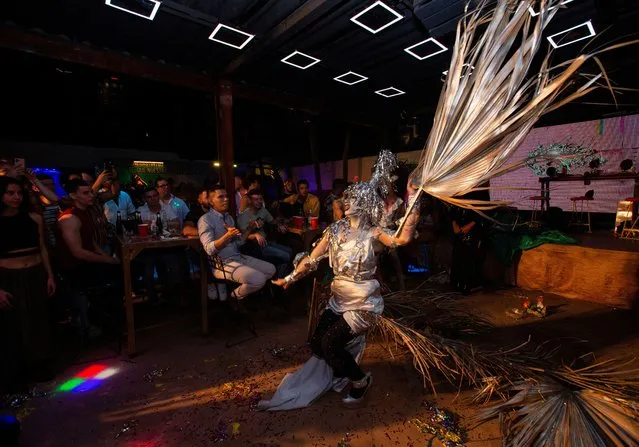Drag Queen Nadia performs during the Mix Imperial Central American Tropical Drag Royale 2023 pageant in Managua, Nicaragua on July 15, 2023. (Photo by Maynor Valenzuela/Reuters)