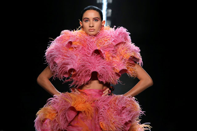 A model presents a creation from the Marc Jacobs Spring/Summer 2019 collection at New York Fashion Week, New York, U.S., September 12, 2018. (Photo by Andrew Kelly/Reuters)